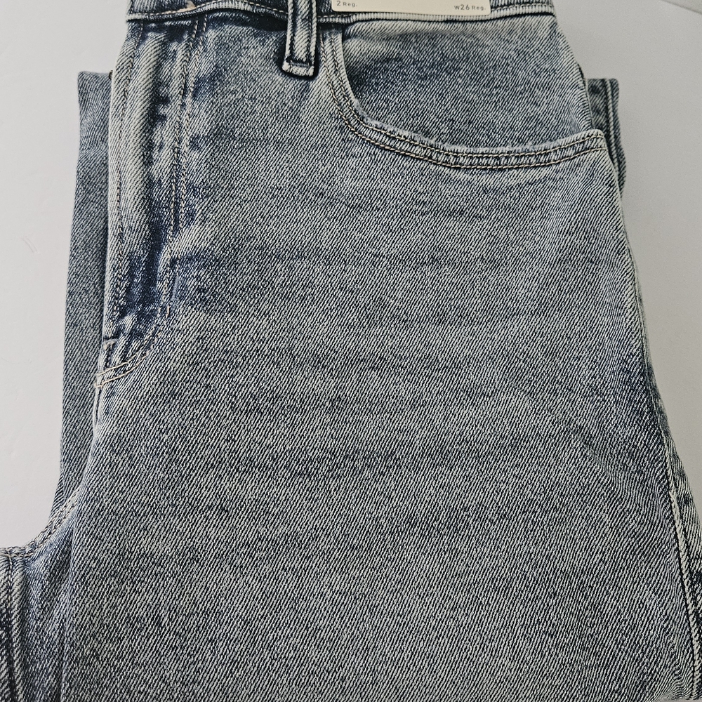 Hollister Straight Leg Opening Baggy Women Jeans Size 26 2r Dad Ultra High Rise - Picture 14 of 14